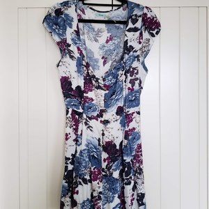 Blue/Purple/White UO romper